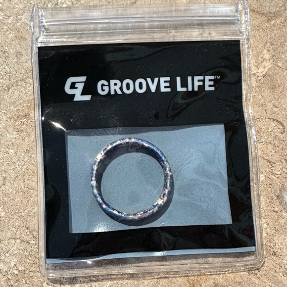 Grove Life Thin Blue Swirl Ring NEW - Picture 1 of 4